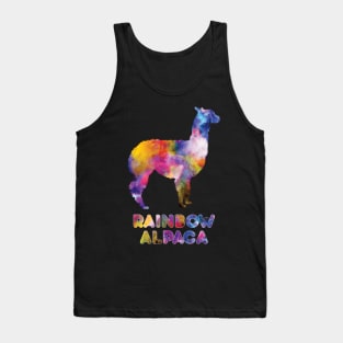 Alpaca rainbow - colorful llama - animals lover - kawaii cute gift Tank Top